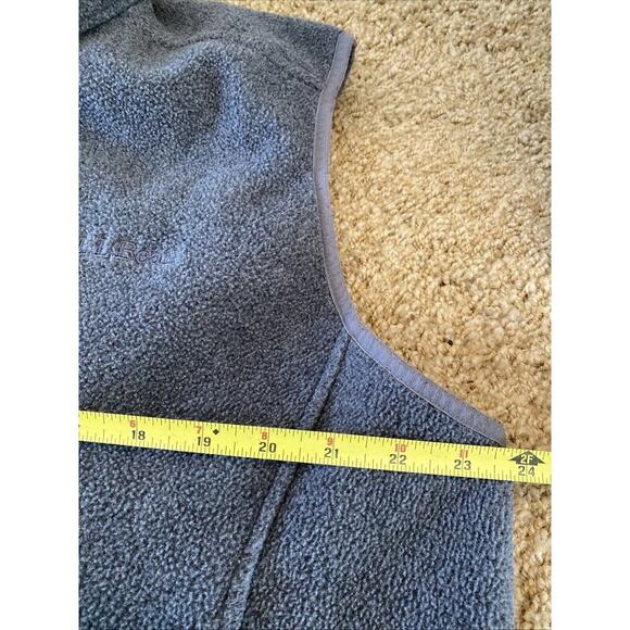 LL Bean Men’s Dark Gray Fleece Zip Vest Size Large Pockets Logo EUC - Picture 10 of 11